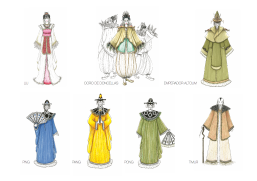Diseño de personajes "Turandot" 2016